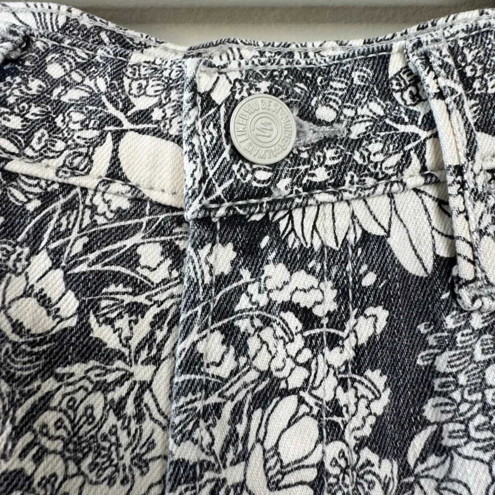 MOTHER The Hustler Ankle Jeans Women's 26 French Fairy Tale Black & White Pants - Picture 4 of 12